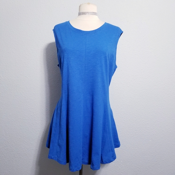 Eri + Ali Tops - Eri + Ali Anthropologie plus size blue casual shirt top blouse XL